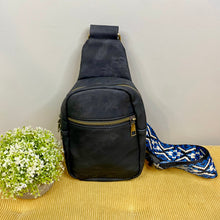 Load image into Gallery viewer, Sling Bag - Denim Suede - Front Zip