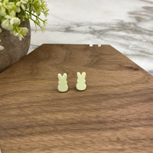Load image into Gallery viewer, Acrylic Stud Earrings - Easter - Bunny - Yellow