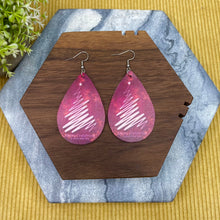 Load image into Gallery viewer, Faux Leather Earrings - Christmas - Merry Christmas Tree Berry