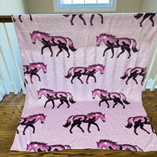 Load image into Gallery viewer, Blanket - Horse, Purple Moon - PREORDER