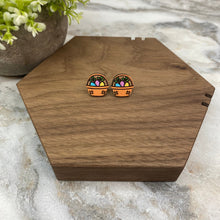 Load image into Gallery viewer, Wooden Stud Earrings - Easter - #7