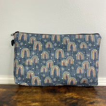 Load image into Gallery viewer, Pouch - Rainbow on Denim Blue