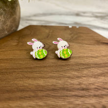 Load image into Gallery viewer, Wooden Stud Earrings - Easter - #5