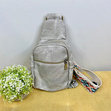 Load image into Gallery viewer, Sling Bag - Denim Suede - Front Zip