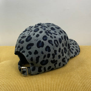 Hat - Mama Designs - Grey Blue Leopard