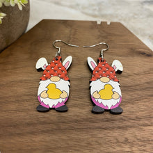 Load image into Gallery viewer, Wood Dangle Earring - Easter - #6