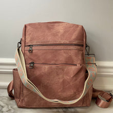 Load image into Gallery viewer, Denim Suede Brooke Backpack + Pouch