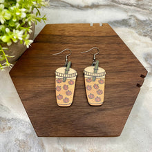 Load image into Gallery viewer, Wooden Dangle Earrings - Fall - #5