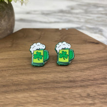 Load image into Gallery viewer, Acrylic Stud Earrings - St. Patrick’s Day - #2