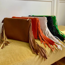 Load image into Gallery viewer, Lucky + Fringe - Clutch Crossbody