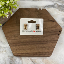 Load image into Gallery viewer, Wooden Stud Earrings - Mug #2