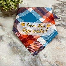 Load image into Gallery viewer, Dog Bandana - Plaid - Over The Top Cute