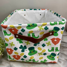 Load image into Gallery viewer, Pop Up Canvas Basket - St. Patrick’s Day #1