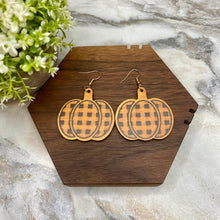 Load image into Gallery viewer, Wooden Dangle Earrings - Fall - #1