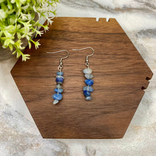 Load image into Gallery viewer, Silver Dangle Earrings - Stone #4