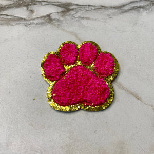 Chenille Patches - Paw Print