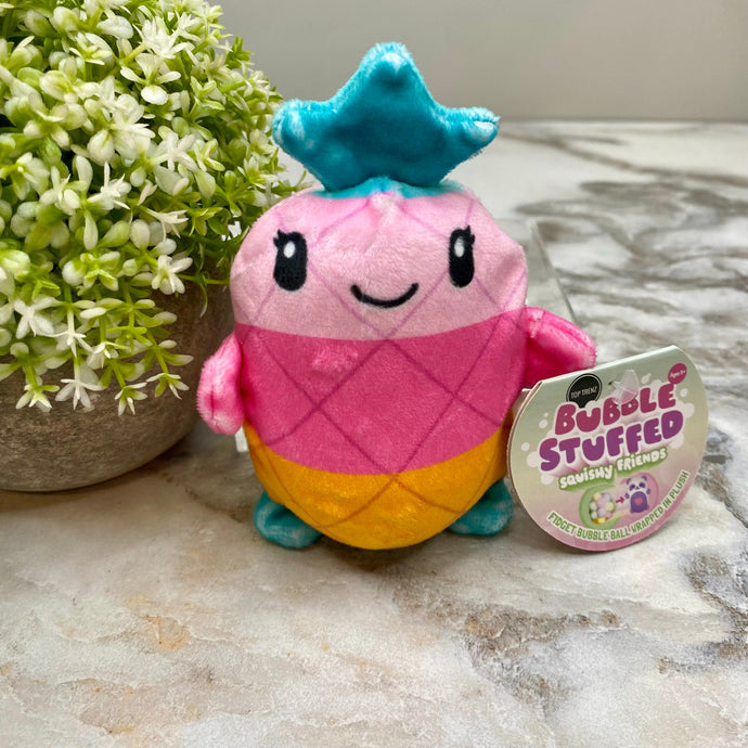 Bubble Stuffed Squishy Friends Toy - Fun Friends - Pineapple