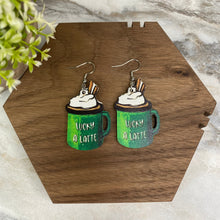 Load image into Gallery viewer, Wooden Dangle Earrings - St. Patrick’s Day - #10
