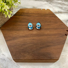 Load image into Gallery viewer, Wooden Stud Earrings - Christmas - Penguin #1