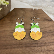 Load image into Gallery viewer, Wood Dangle Earring - Easter - #4
