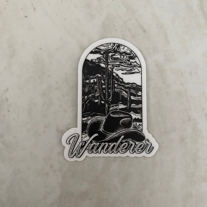 Vinyl Sticker - Western - Desert Wanderer