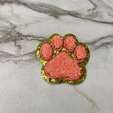 Load image into Gallery viewer, Chenille Patches - Paw Print