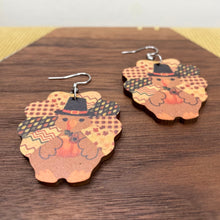 Load image into Gallery viewer, Wooden Dangle Earrings - Fall - Turkey