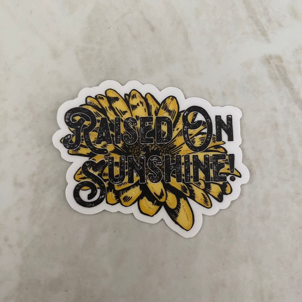 Vinyl Sticker - Sayings - Raised On Sunshine