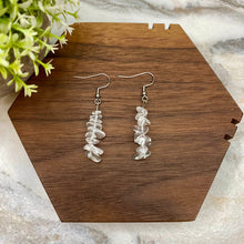 Load image into Gallery viewer, Silver Dangle Earrings - Stone #1