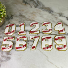 Load image into Gallery viewer, Chenille Patches - Baseball Numbers