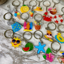 Load image into Gallery viewer, Keychains - Summer Clear Acrylic Mix