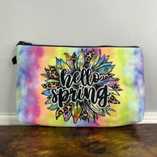 Load image into Gallery viewer, Pouch - Spring, Hello Rainbow Tie Dye