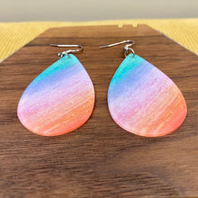 Load image into Gallery viewer, Dangle Earring - Acrylic - Blue Pink Orange