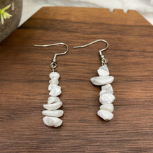 Load image into Gallery viewer, Silver Dangle Earrings - Stone #8