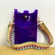 Load image into Gallery viewer, Ava - Colorful Clear, Slim Crossbody &amp; Phone Bag