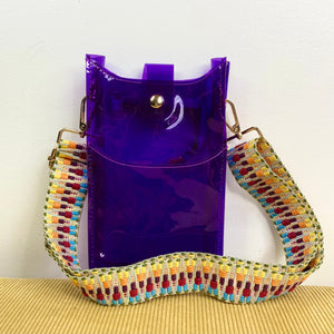 Ava - Colorful Clear, Slim Crossbody & Phone Bag