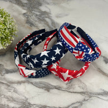 Load image into Gallery viewer, Headband - Patriotic - Flag &amp; Stars Assortment