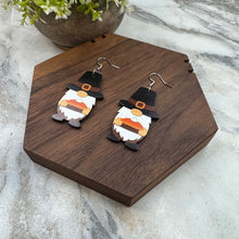 Load image into Gallery viewer, Wooden Dangle Earrings - Fall - Gnome Pie