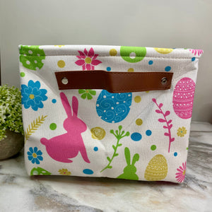 Pop Up Canvas Basket - Easter - Bunnies & Eggs