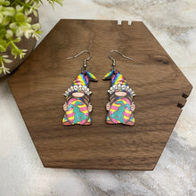 Load image into Gallery viewer, Wood Dangle Earring - Easter - #9