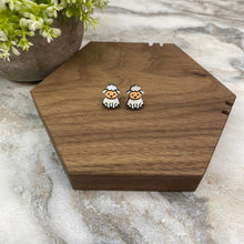 Load image into Gallery viewer, Wooden Stud Earrings - Easter - #9