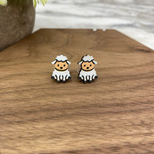 Load image into Gallery viewer, Wooden Stud Earrings - Easter - #9