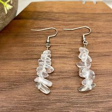 Load image into Gallery viewer, Silver Dangle Earrings - Stone #1