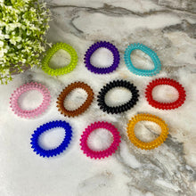 Load image into Gallery viewer, Spiral Coil Hair Tie - Solid Glossy