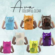 Load image into Gallery viewer, Ava - Colorful Clear, Slim Crossbody &amp; Phone Bag