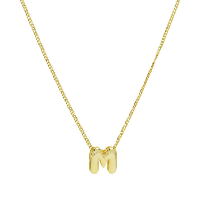 Necklace - Bubble Letter - Gold - PREORDER 8/13-8/16