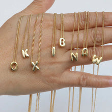 Load image into Gallery viewer, Necklace - Bubble Letter - Gold - PREORDER 8/13-8/16