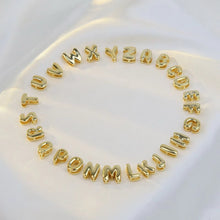 Load image into Gallery viewer, Necklace - Bubble Letter - Gold - PREORDER 8/13-8/16