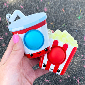 OMG Mega Pop Best Friend Keychain Toy - Soda & Popcorn