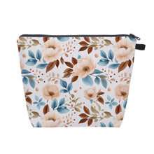 Load image into Gallery viewer, Pouch XL - Floral Peach Teal Coffee